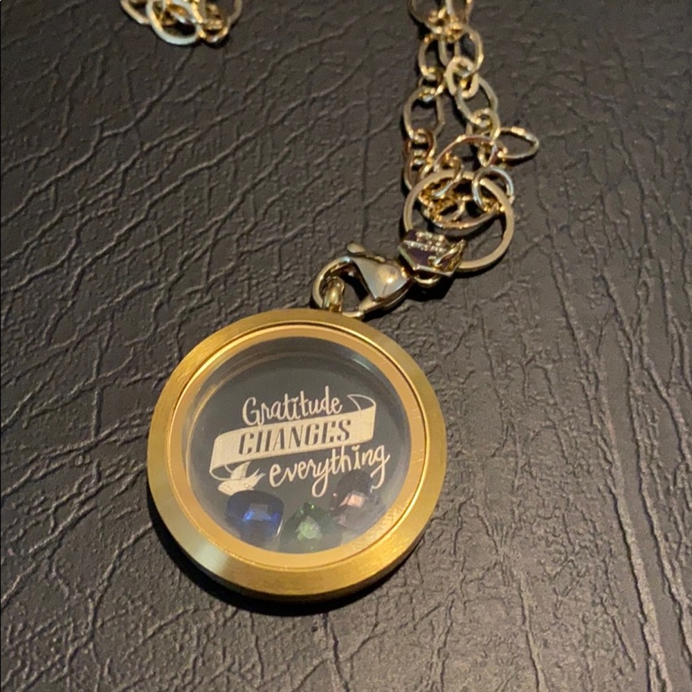 Gratitude Changes Everything, Origami Owl Necklace
